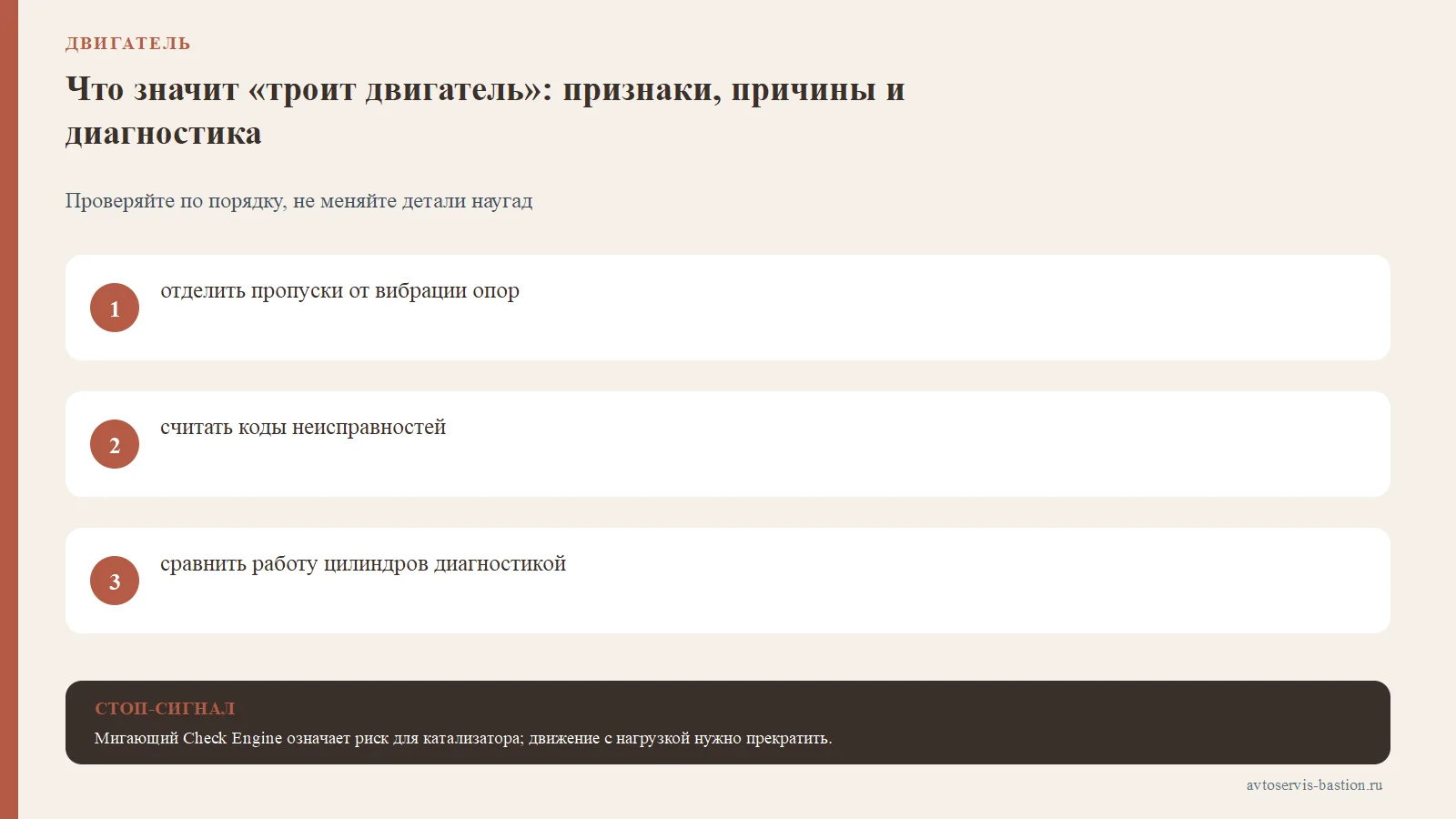 Порядок проверки: Что значит «троит двигатель»: признаки, причины и диагностика