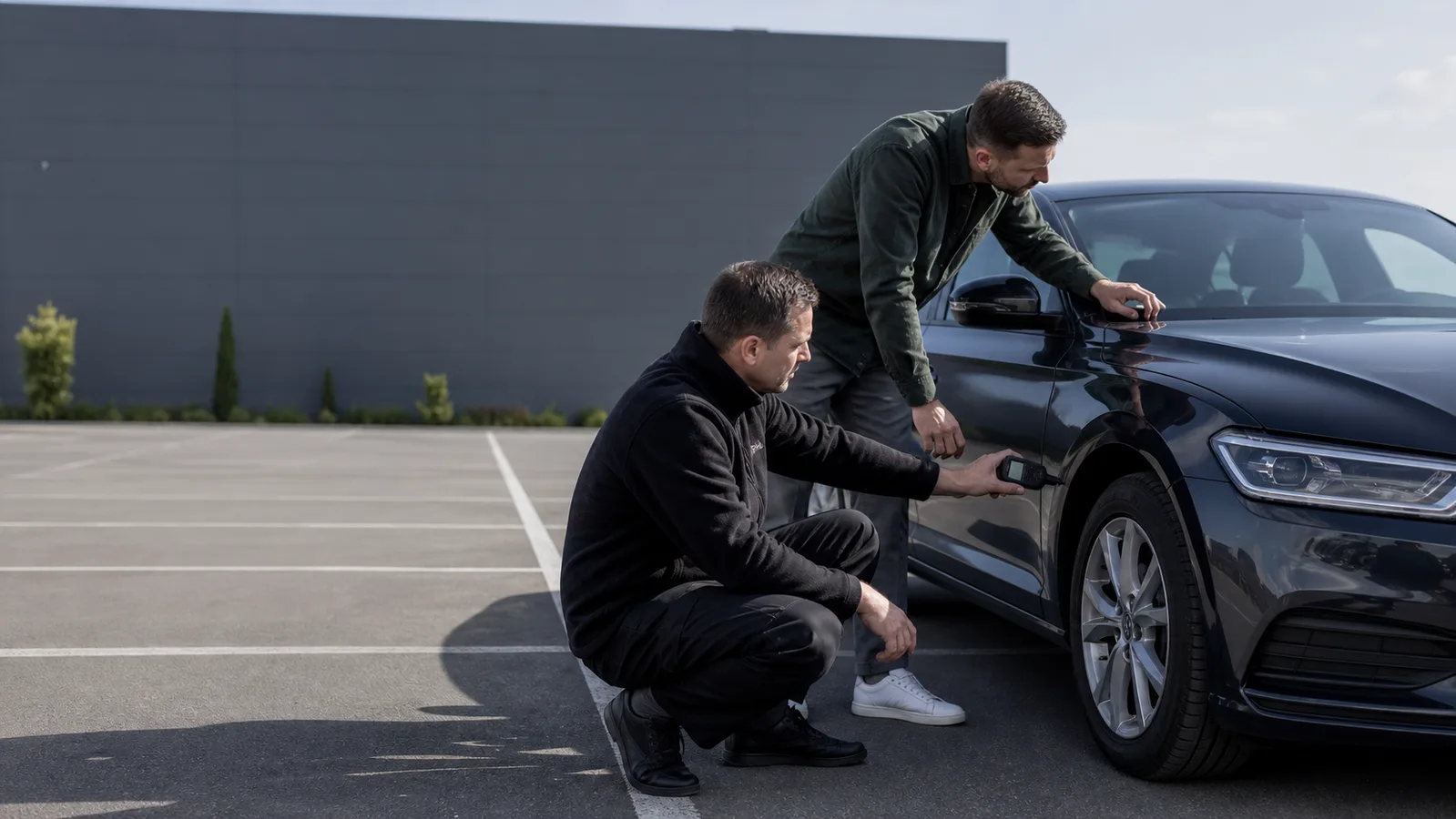 Осмотр подержанного автомобиля перед покупкой с толщиномером